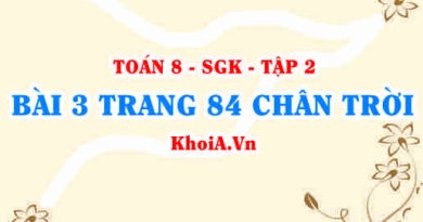 Bài 3 trang 84 Toán 8 Chân trời sáng tạo Tập 2